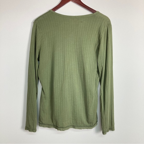 Woolrich Army Green Cardigan With Corduroy Details Size Medium - Picture 7 of 16